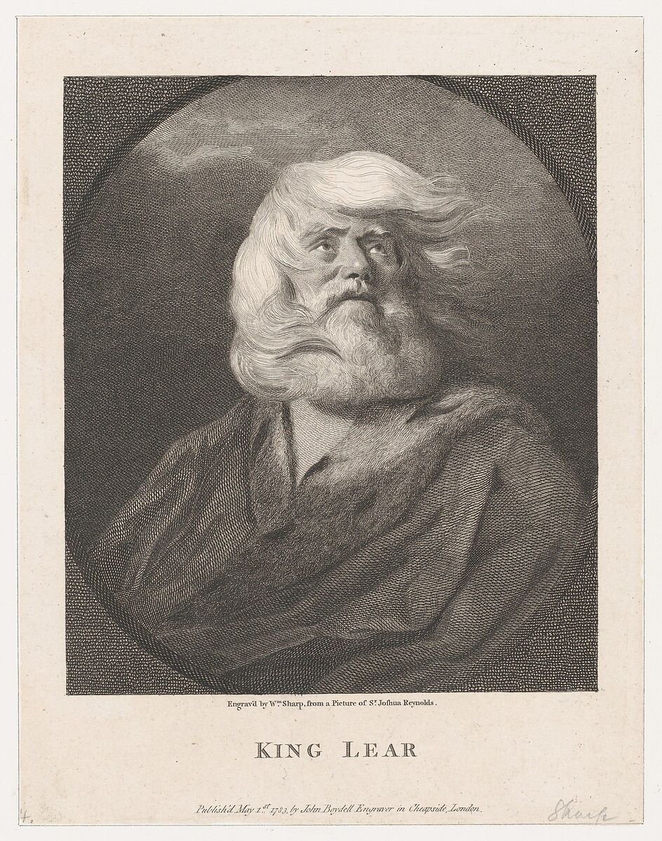 King Lear, William Sharp (British, London 1749–1824 London), Etching and engraving 