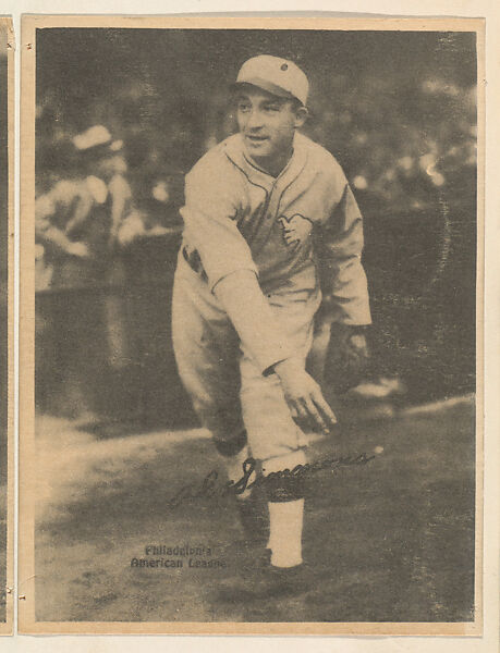 Al Simmons, Philadelphia, American League, from the Portraits and Action series (R316) issued by Kashin Publications, Issued by Kashin Publications, Photolithograph 