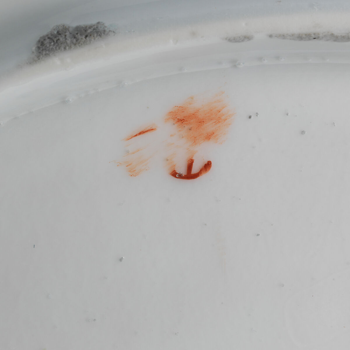 Botanical plate with thistle, Chelsea Porcelain Manufactory (British, 1745–1784, Red Anchor Period, ca. 1753–58), Soft-paste porcelain with enamel decoration, British, Chelsea