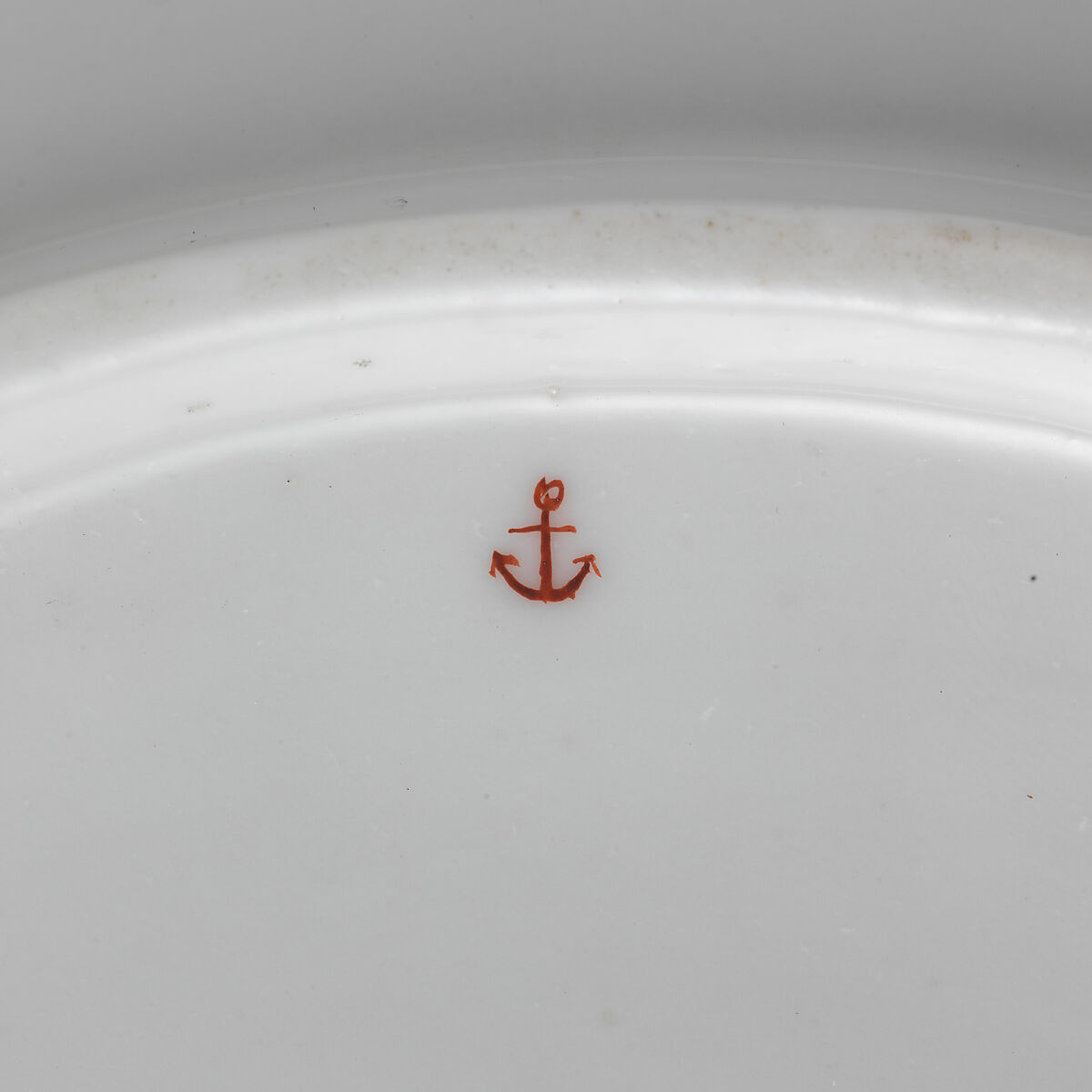 Botanical oval platter with turnip leaf, Chelsea Porcelain Manufactory (British, 1745–1784, Red Anchor Period, ca. 1753–58), Soft-paste porcelain with enamel decoration, British, Chelsea