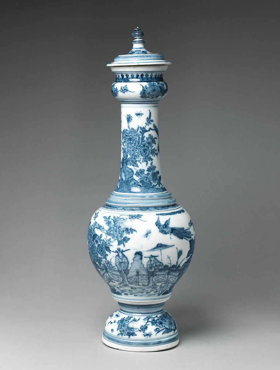 Vase with cover, Meissen Manufactory (German, 1710–present), Hard-paste porcelain, German, Meissen 