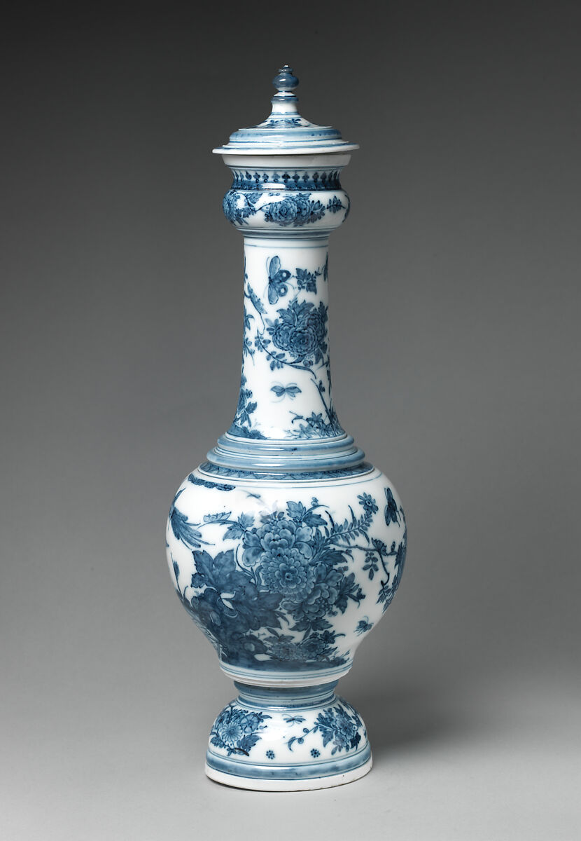 Vase with cover, Meissen Manufactory (German, 1710–present), Hard-paste porcelain, German, Meissen