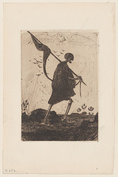 Ad Astra for Scholar Gypsies by John Buchnan, Sir David Young Cameron (British, Glasgow, Scotland 1865–1945 Perth, Scotland), Etching; only state 