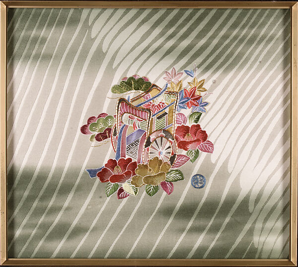 Textile, Young Yang Chung (Korean, born 1936), Silk, metallic thread; on silk, Korea 