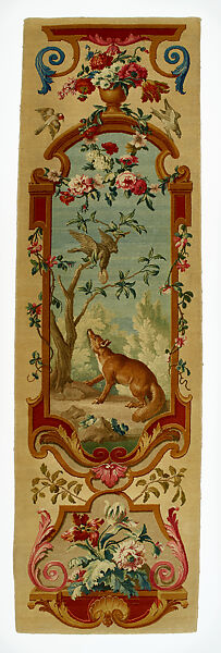 The Fox and the Crow, Savonnerie Manufactory (Manufactory, established 1626; Manufacture Royale, established 1663), Wool and linen, French 