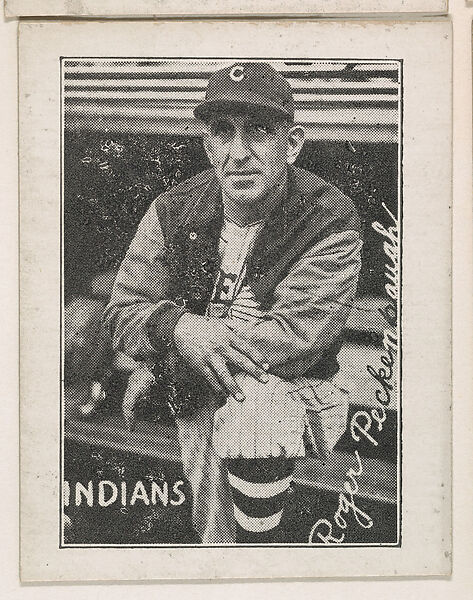 Roger Peckinpaugh, Indians, Commercial lithograph 