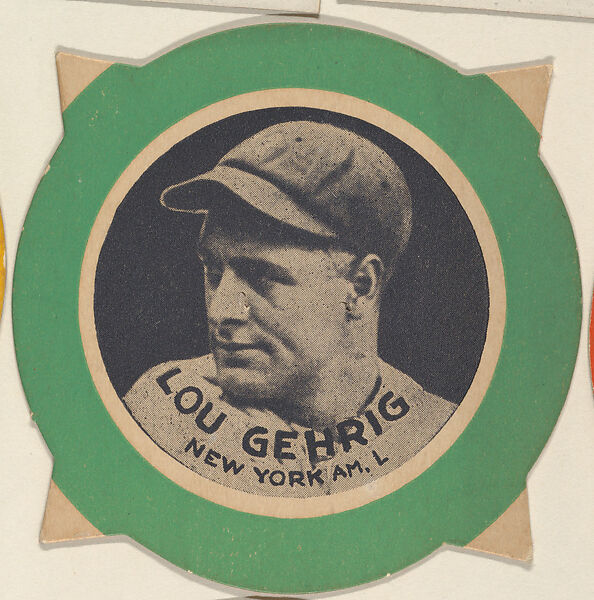 Lou Gehrig, New York, American League, Commercial lithograph 