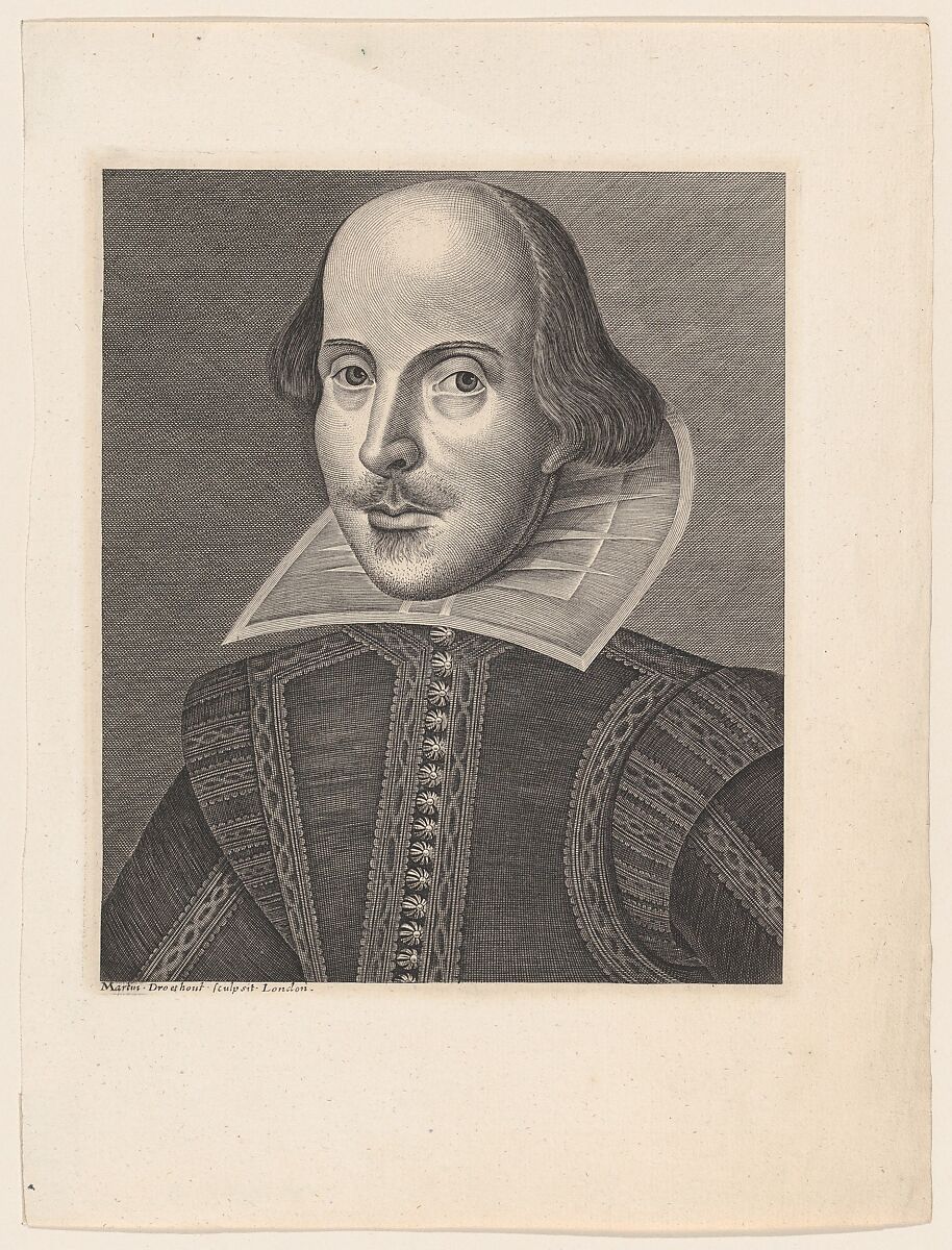 William Shakespeare, After Martin Droeshout the Younger (British, 1601–after 1639), Engraving 