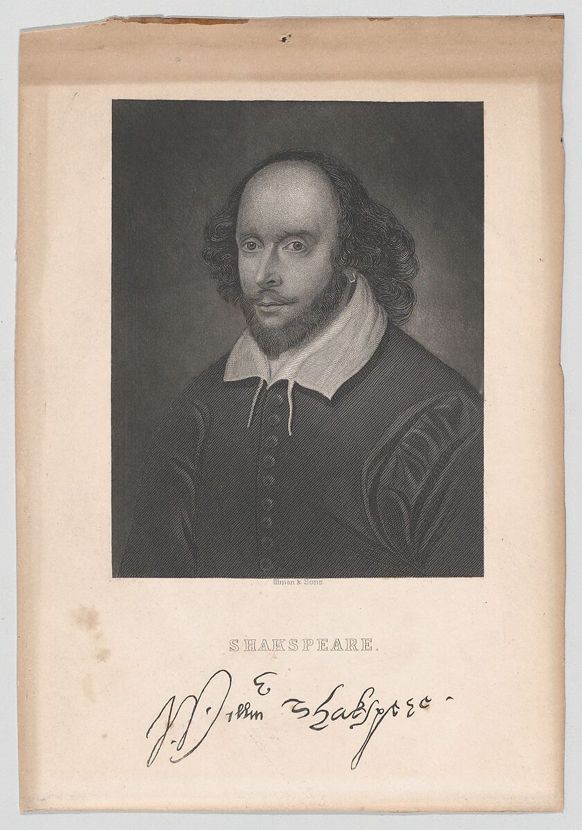 William Shakespeare, Illman and Sons (American, Philadelphia, active 19th century), Steel engraving 