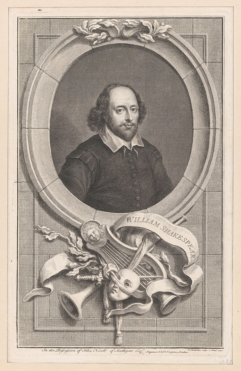William Shakespeare, Jacob Houbraken (Dutch, Dordrecht 1698–1780 Amsterdam), Etching and engraving 