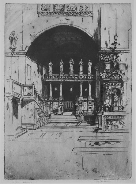 Saint Mark's, No. 3, Sir David Young Cameron (British, Glasgow, Scotland 1865–1945 Perth, Scotland), Etching and drypoint; first state of four 