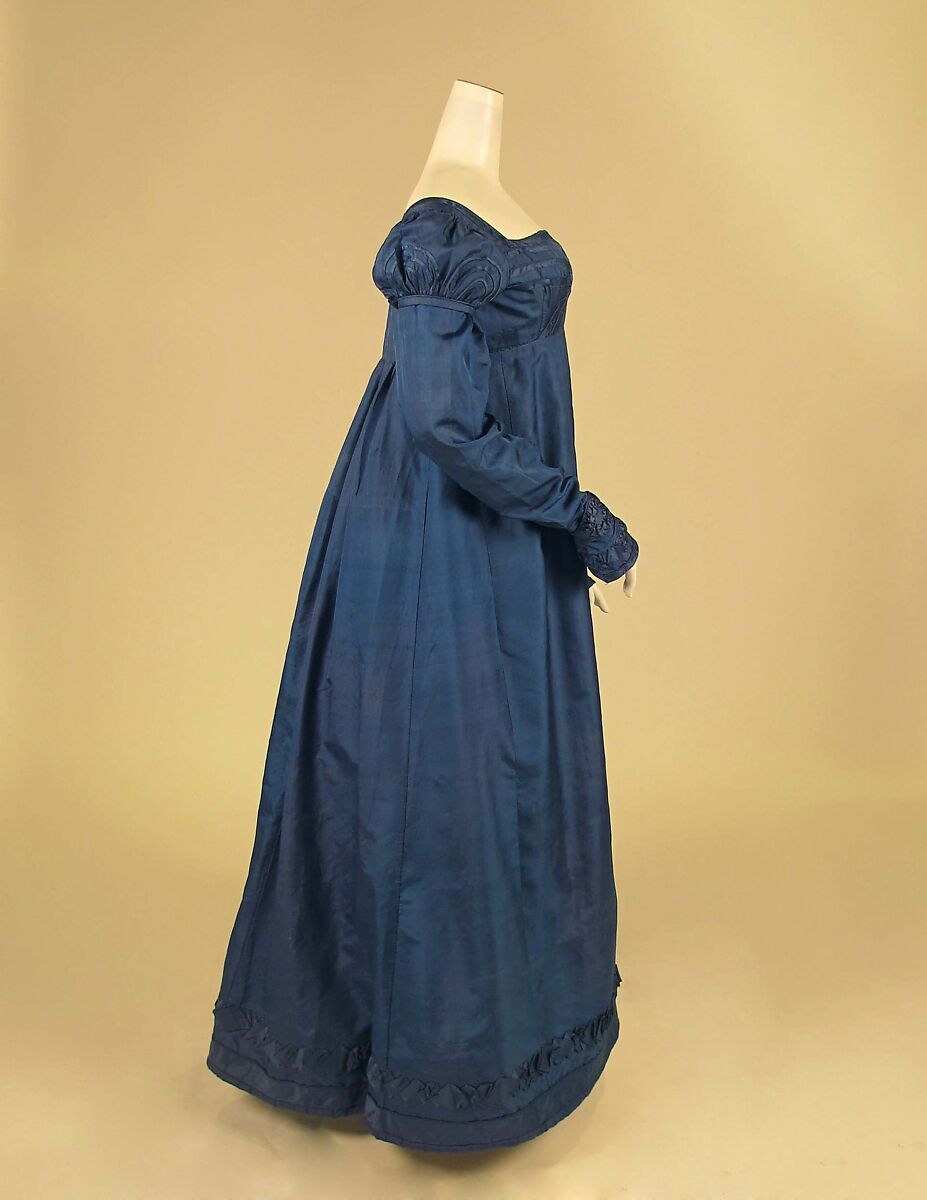 Dress, silk, American