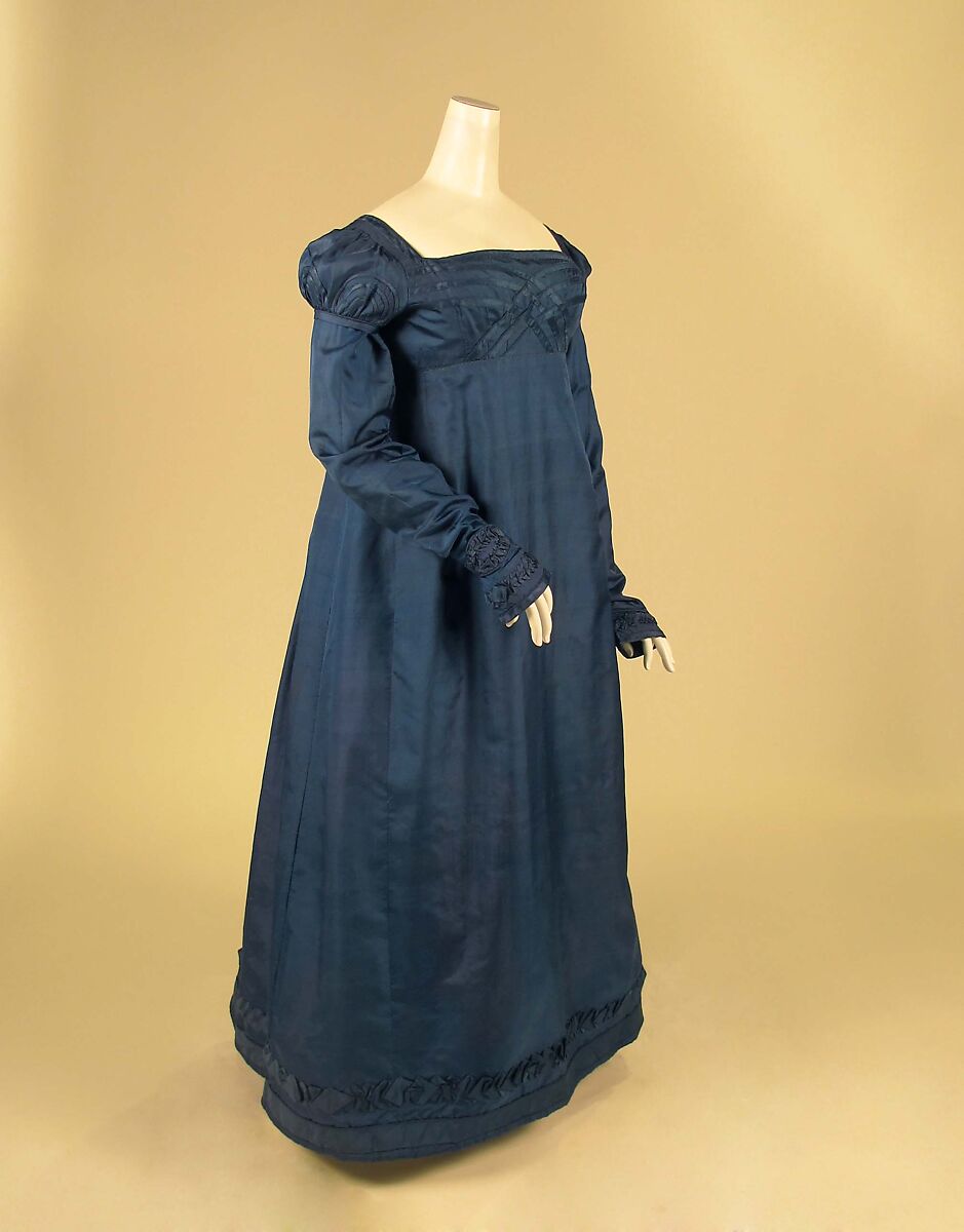 Dress, silk, American