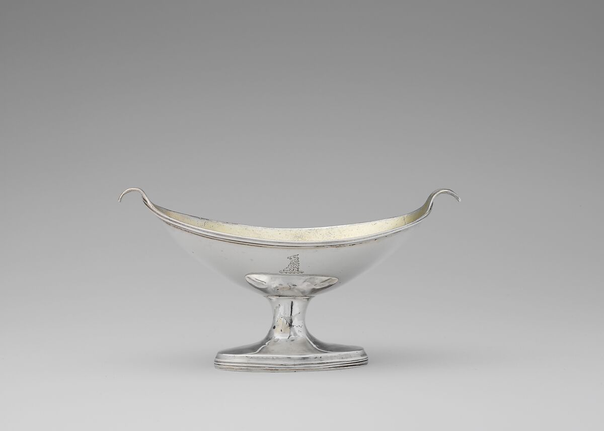 Salt, Robert Cruickshank (active ca. 1774–1809), Silver and gilding, Canadian (British) 