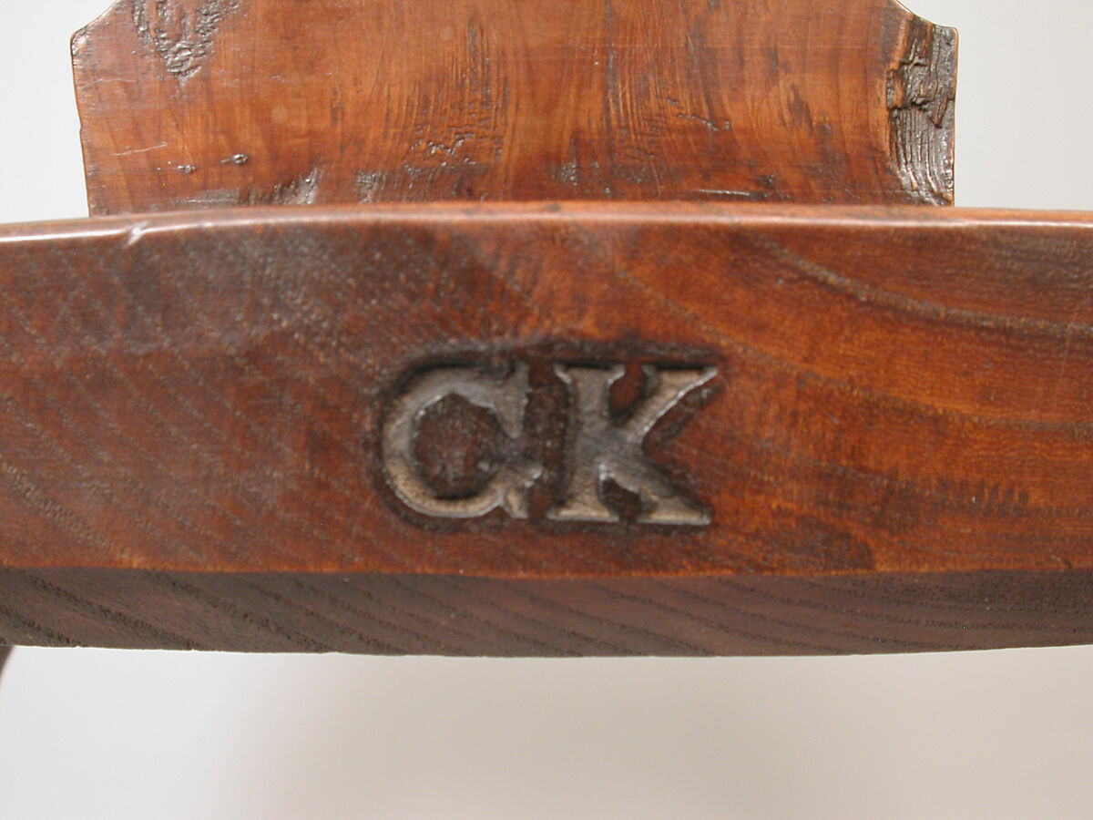 Gothic Windsor armchair (one of a pair), Elm, yew, possibly cherry, British, Thames Valley