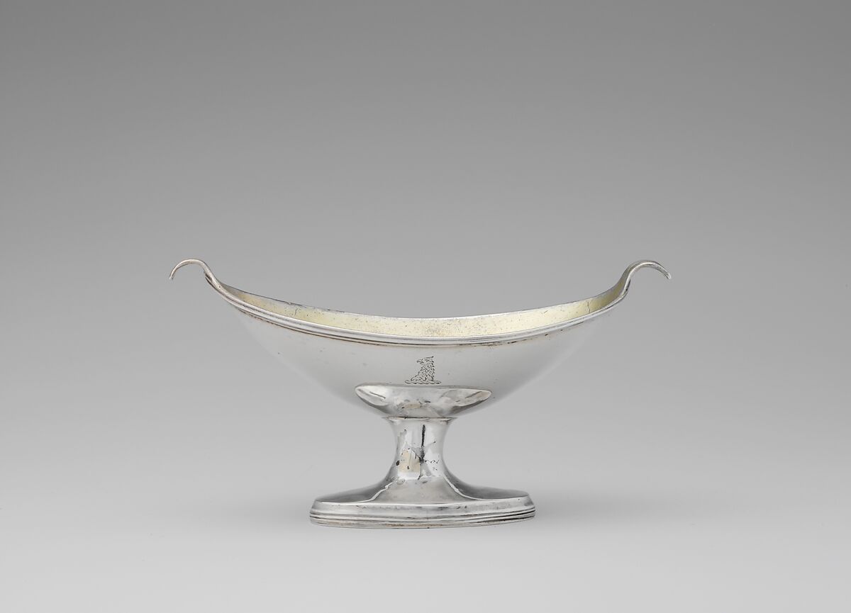 Salt, Robert Cruickshank (active ca. 1774–1809), Silver and gilding, Canadian (British) 