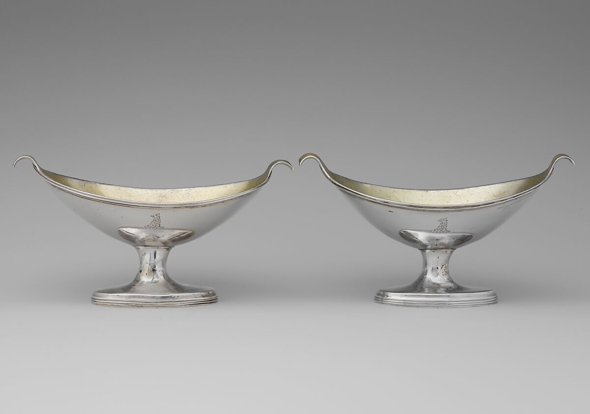 Salt, Robert Cruickshank (active ca. 1774–1809), Silver and gilding, Canadian (British)