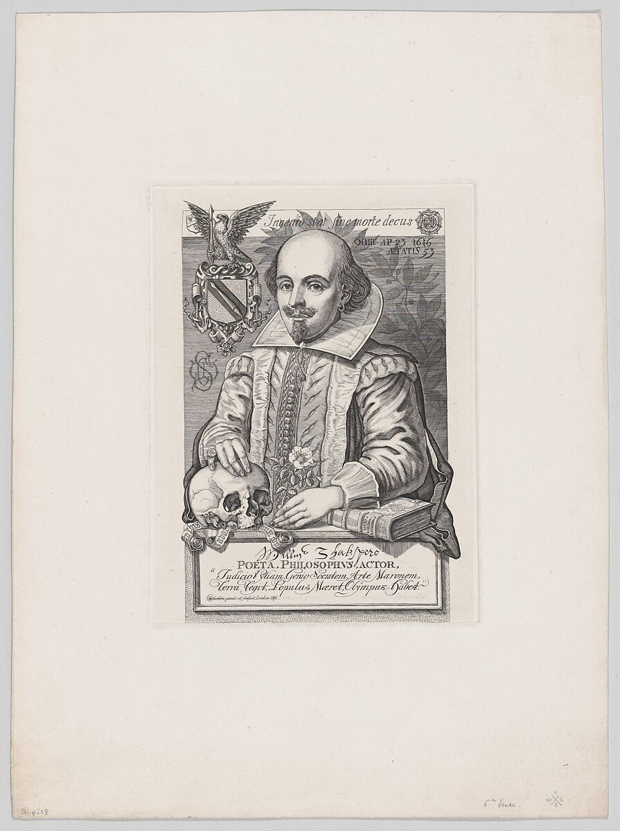 William Shakespeare, Charles William Sherborn (British, London 1831–1912 London), Engraving; sixth state of nine 