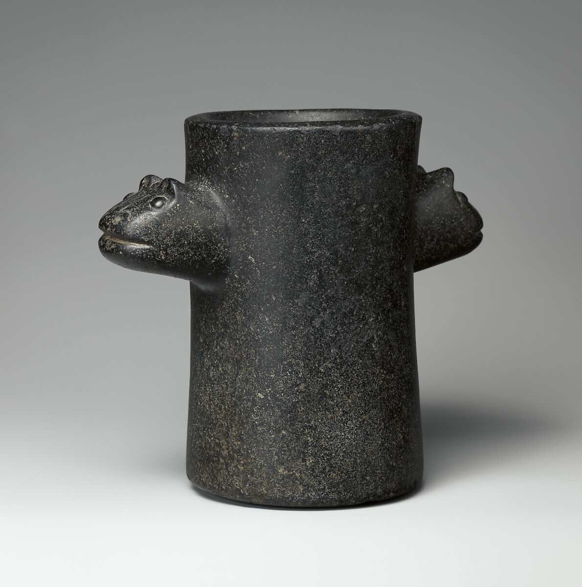 Beaker with animal heads, Condorhuasi-Alamito artist(s), Stone, Condorhuasi-Alamito 