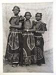 Three Girls in Matching Dresses, Seydou Keïta (Malian, Bamako ca. 1921–2001 Paris), Gelatin silver print