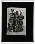 Three Girls in Matching Dresses, Seydou Keïta (Malian, Bamako ca. 1921–2001 Paris), Gelatin silver print