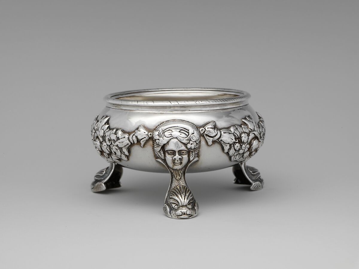 Salt, Charles Le Roux (baptized 1689–1745), Silver, American