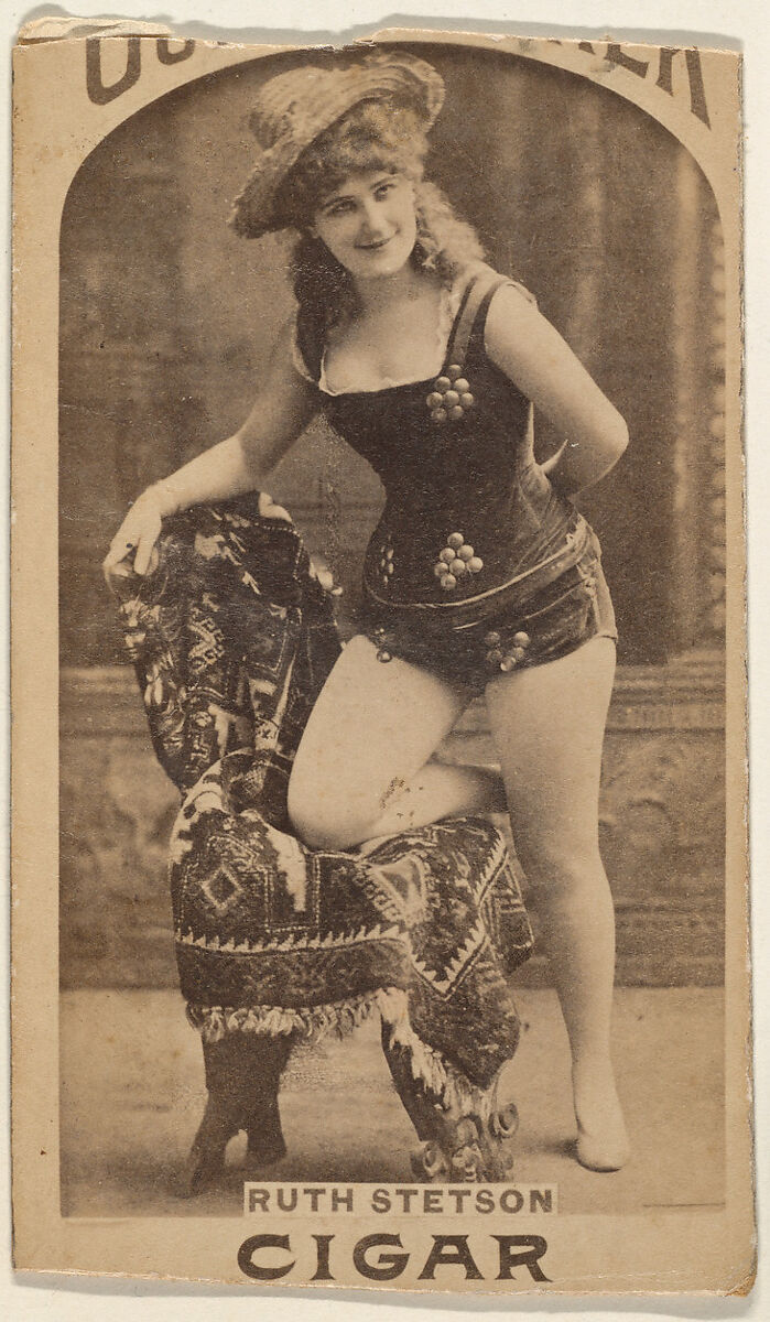 Ruth Stetson, from the Actresses series (N665) promoting Our Knocker Cigars, Albumen photograph 
