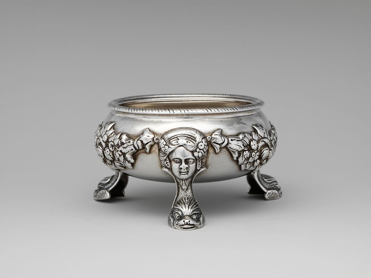 Salt, Charles Le Roux (baptized 1689–1745), Silver, American