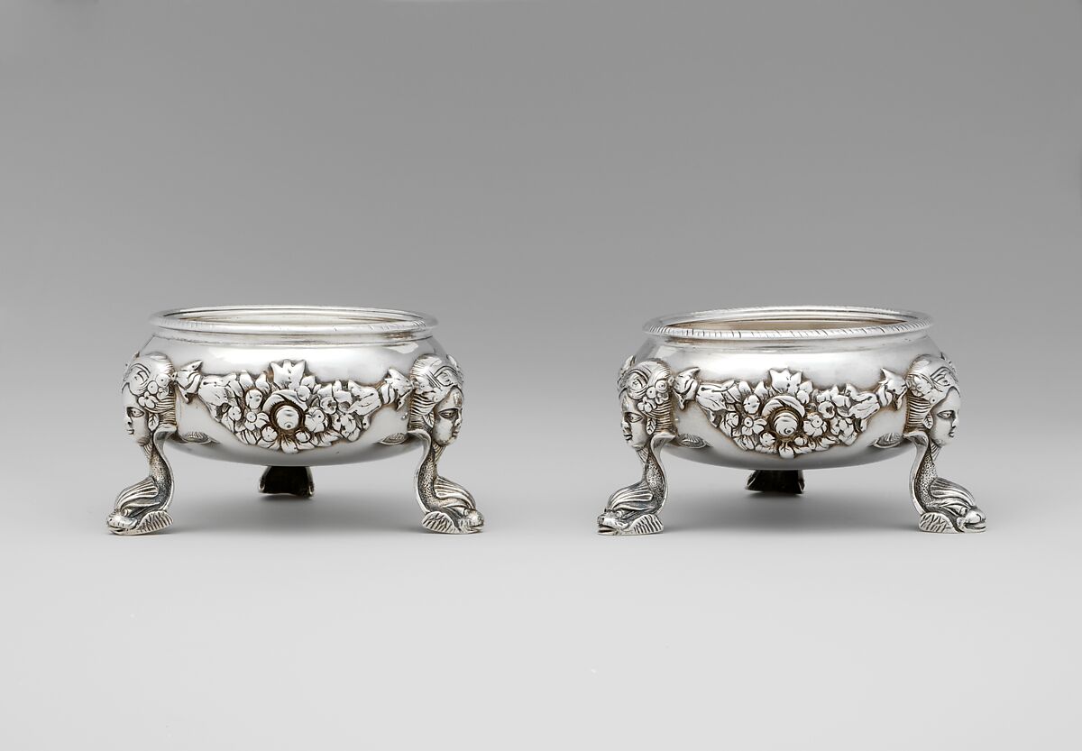Salt, Charles Le Roux (baptized 1689–1745), Silver, American