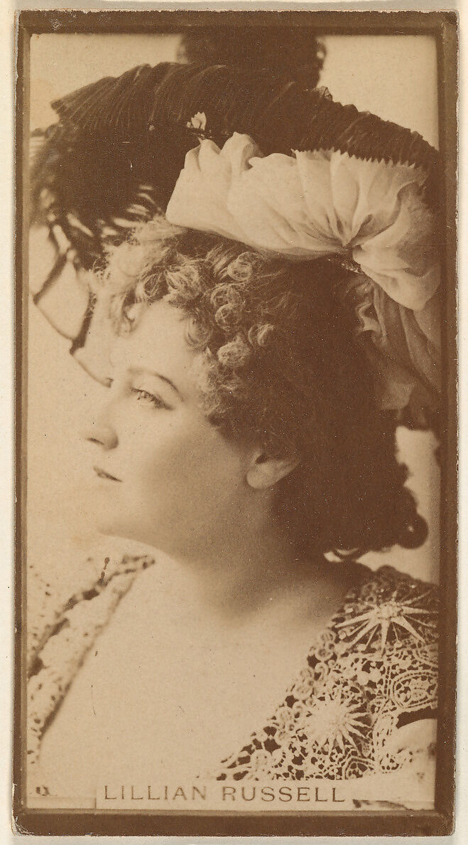 Lillian Russell, from the Actresses series (N668), Albumen photograph 