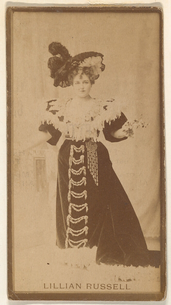 Lillian Russell, from the Actresses series (N668), Albumen photograph 
