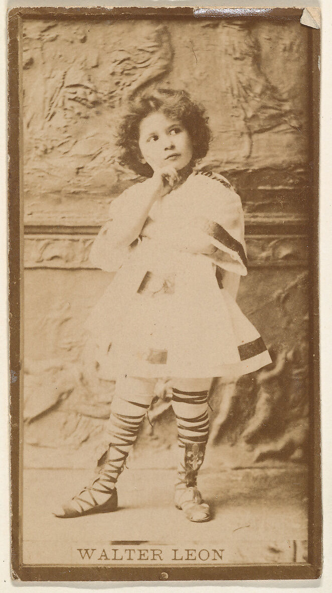 Walter Leon, from the Actresses series (N668), Albumen photograph 