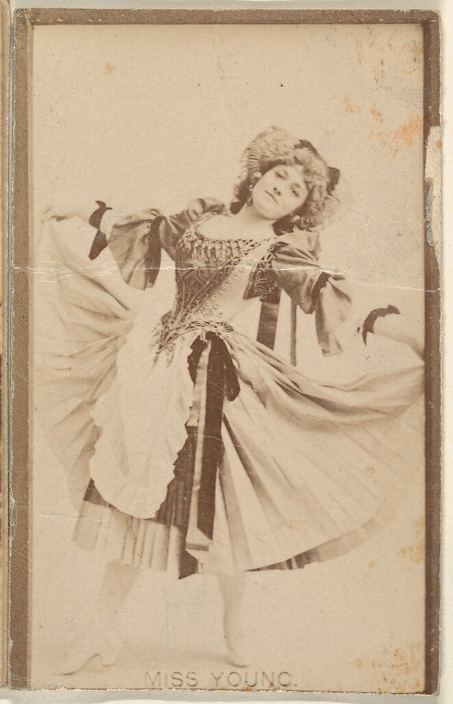 Miss Young, from the Actresses series (N668), Albumen photograph 