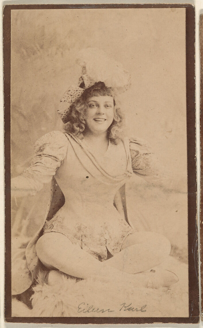 Eileen Karl, from the Actresses series (N668), Albumen photograph 