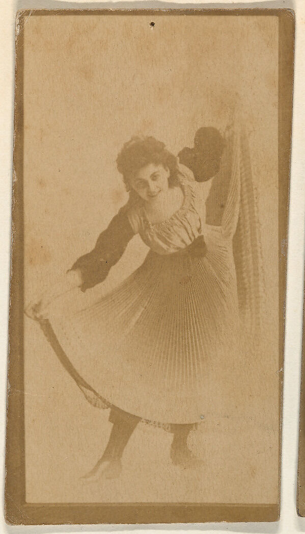 Bowing actress, from the Actresses series (N668), Albumen photograph 