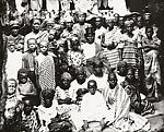 Chief in top hat surrounded by women and children, Alex Agbaglo Acolatse (Togolese, Kedzi 1880–1975 Lomé), Gelatin silver print