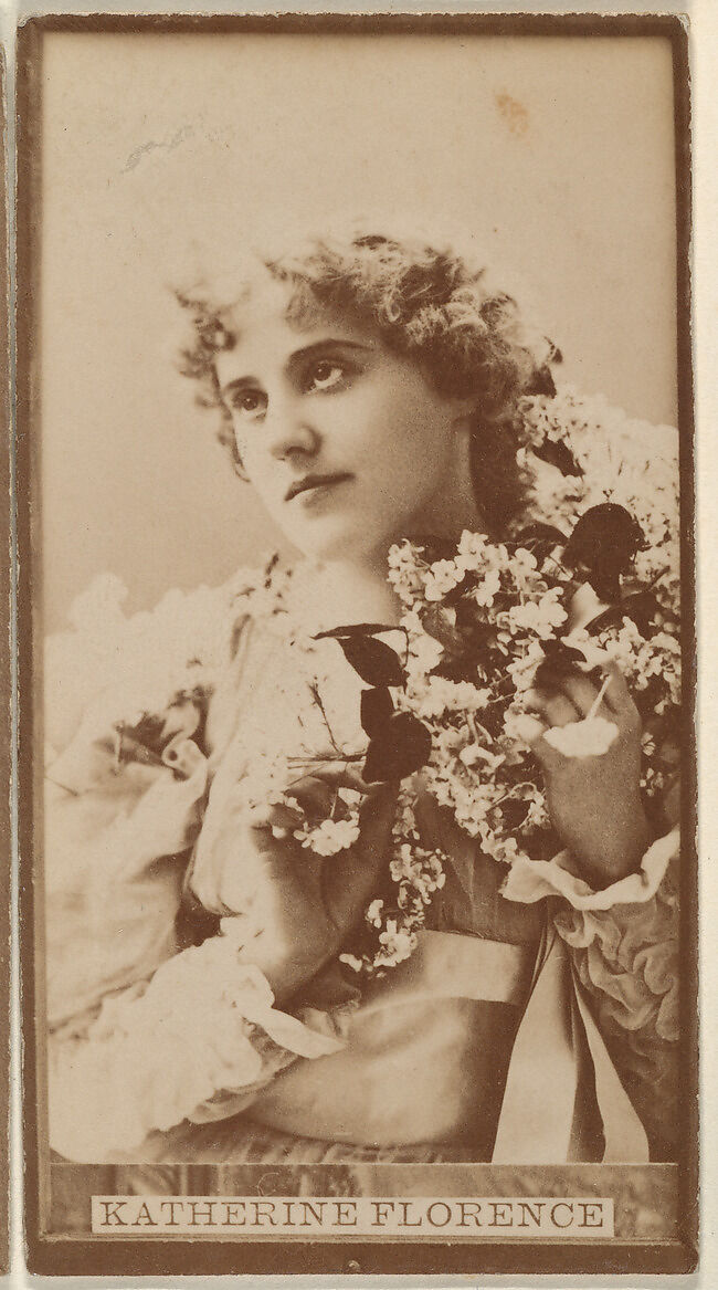 Katherine Florence, from the Actresses series (N668), Albumen photograph 