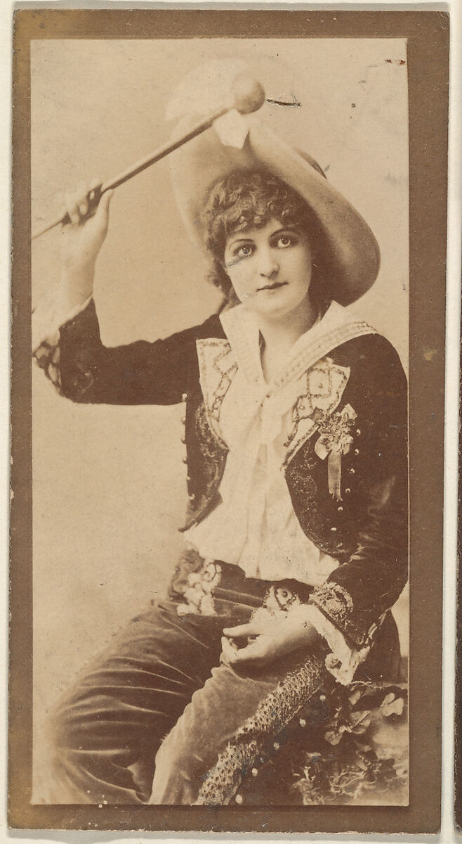 Seated actress, from the Actresses series (N668), Albumen photograph 