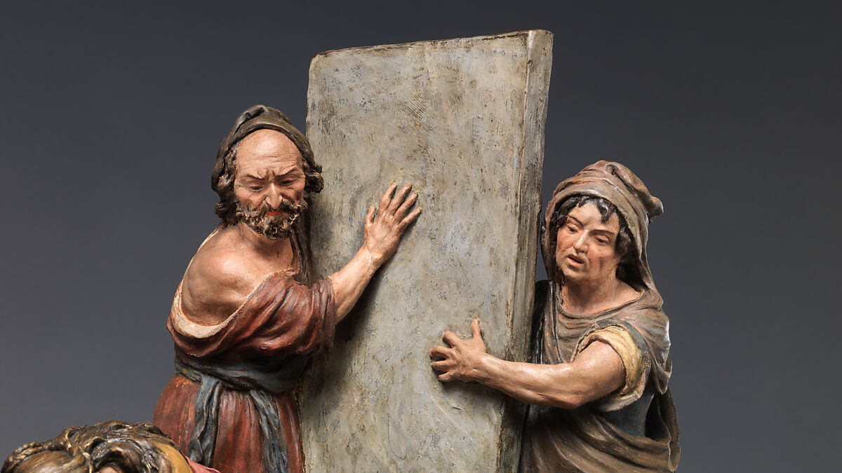 The Entombment of Christ, Luisa Roldán, called La Roldana (Spanish, Seville 1652–1706 Madrid), Polychrome terracotta, Spanish, Madrid