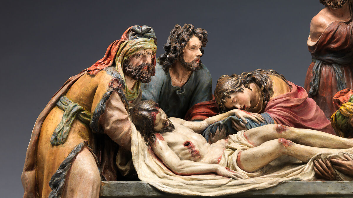 The Entombment of Christ, Luisa Roldán, called La Roldana (Spanish, Seville 1652–1706 Madrid), Polychrome terracotta, Spanish, Madrid