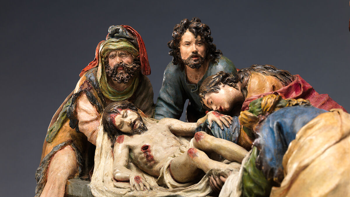 The Entombment of Christ, Luisa Roldán, called La Roldana (Spanish, Seville 1652–1706 Madrid), Polychrome terracotta, Spanish, Madrid
