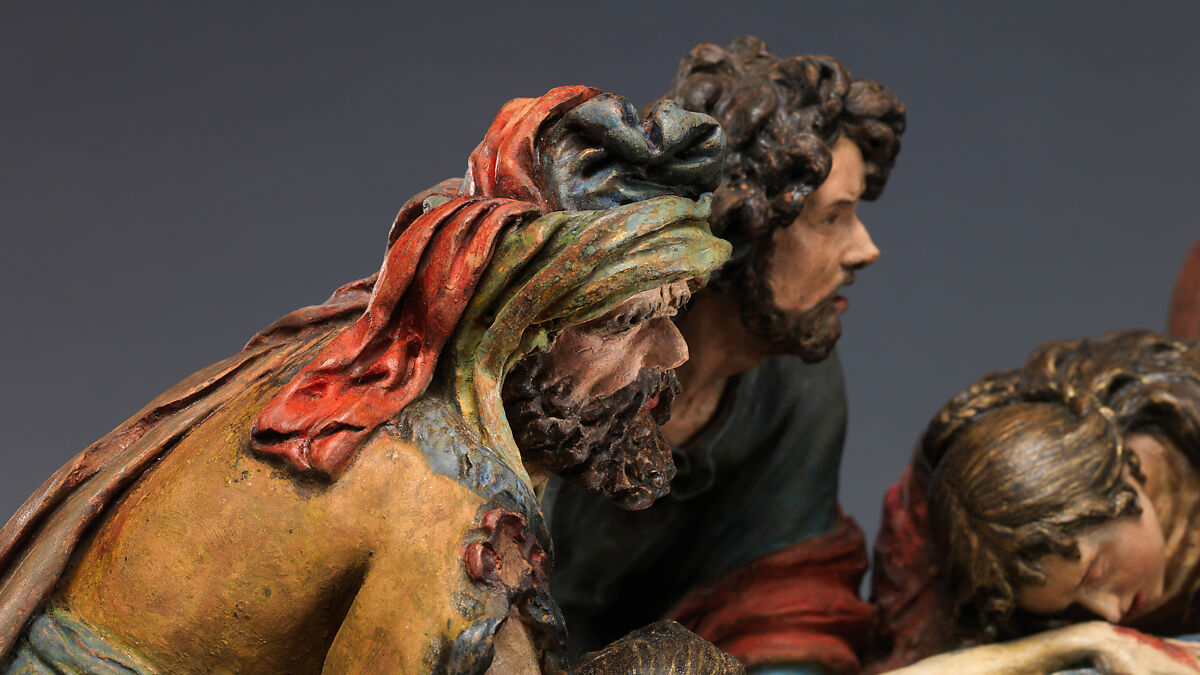 The Entombment of Christ, Luisa Roldán, called La Roldana (Spanish, Seville 1652–1706 Madrid), Polychrome terracotta, Spanish, Madrid