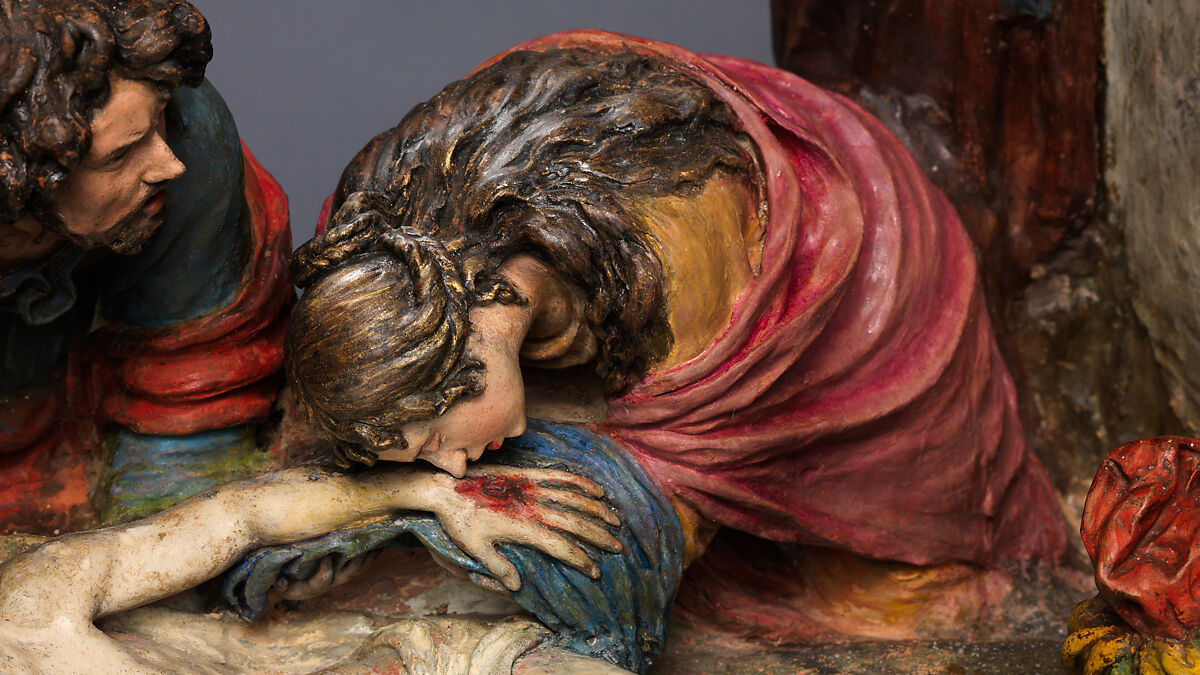 The Entombment of Christ, Luisa Roldán, called La Roldana (Spanish, Seville 1652–1706 Madrid), Polychrome terracotta, Spanish, Madrid