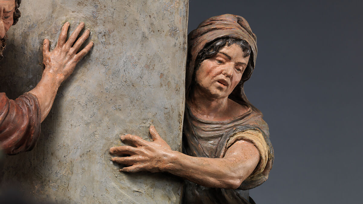 The Entombment of Christ, Luisa Roldán, called La Roldana (Spanish, Seville 1652–1706 Madrid), Polychrome terracotta, Spanish, Madrid