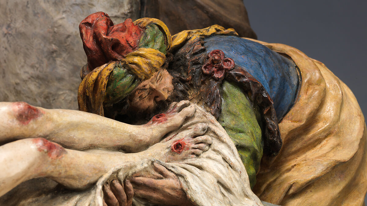 The Entombment of Christ, Luisa Roldán, called La Roldana (Spanish, Seville 1652–1706 Madrid), Polychrome terracotta, Spanish, Madrid
