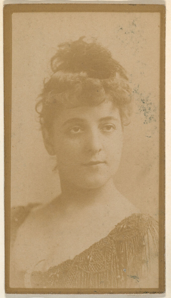 Portrait of actress, from the Actresses series (N668), Albumen photograph 