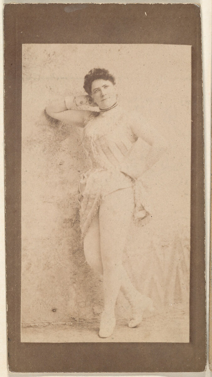 Actress Leaning Against Wall From The Actresses Series N668 The