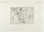 C from Sketches, Cy Twombly (American, Lexington, Virginia 1928–2011 Rome), Etching 