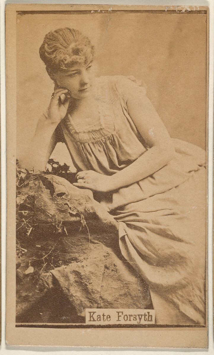 Kate Forsyth, from the Actresses series (N668), Albumen photograph 