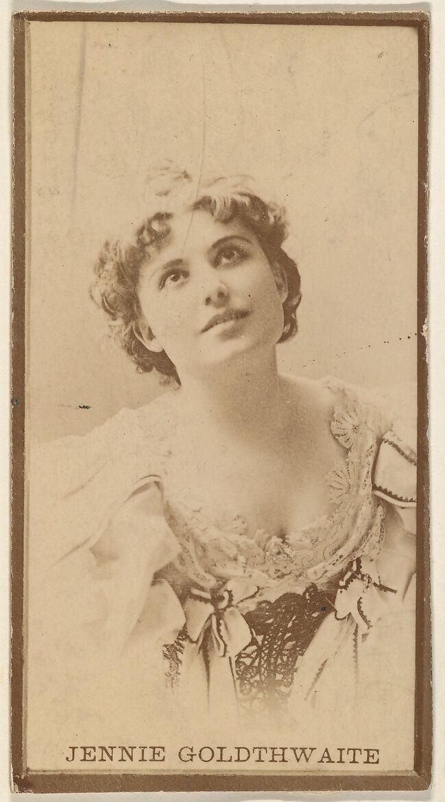 Jennie Goldthwaite, from the Actresses series (N668), Albumen photograph 